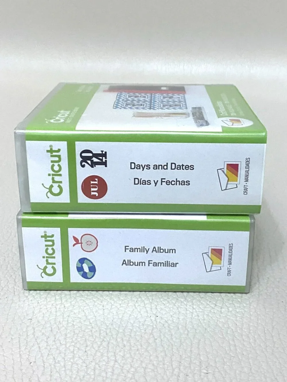 Lot of 2 NEW Sealed Cricut Cartridges Days & Dates Family Album Complete